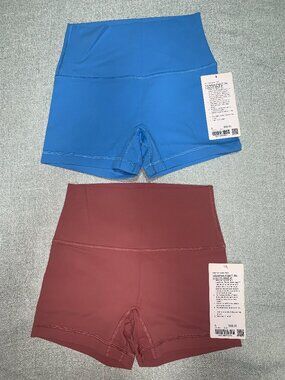 lot of 2 lululemon MWT Align No Line™ High-Rise Short 4" Size 6